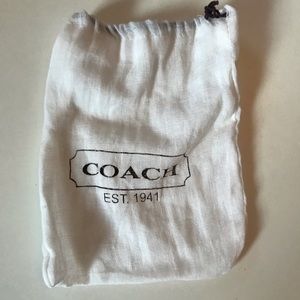 Small white Coach dust bag